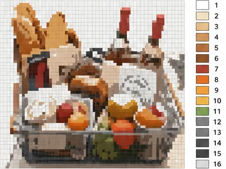 Set grid size and colors